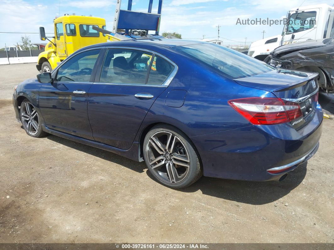 2017 Honda Accord Sport Dark Blue vin: 1HGCR2F55HA213308