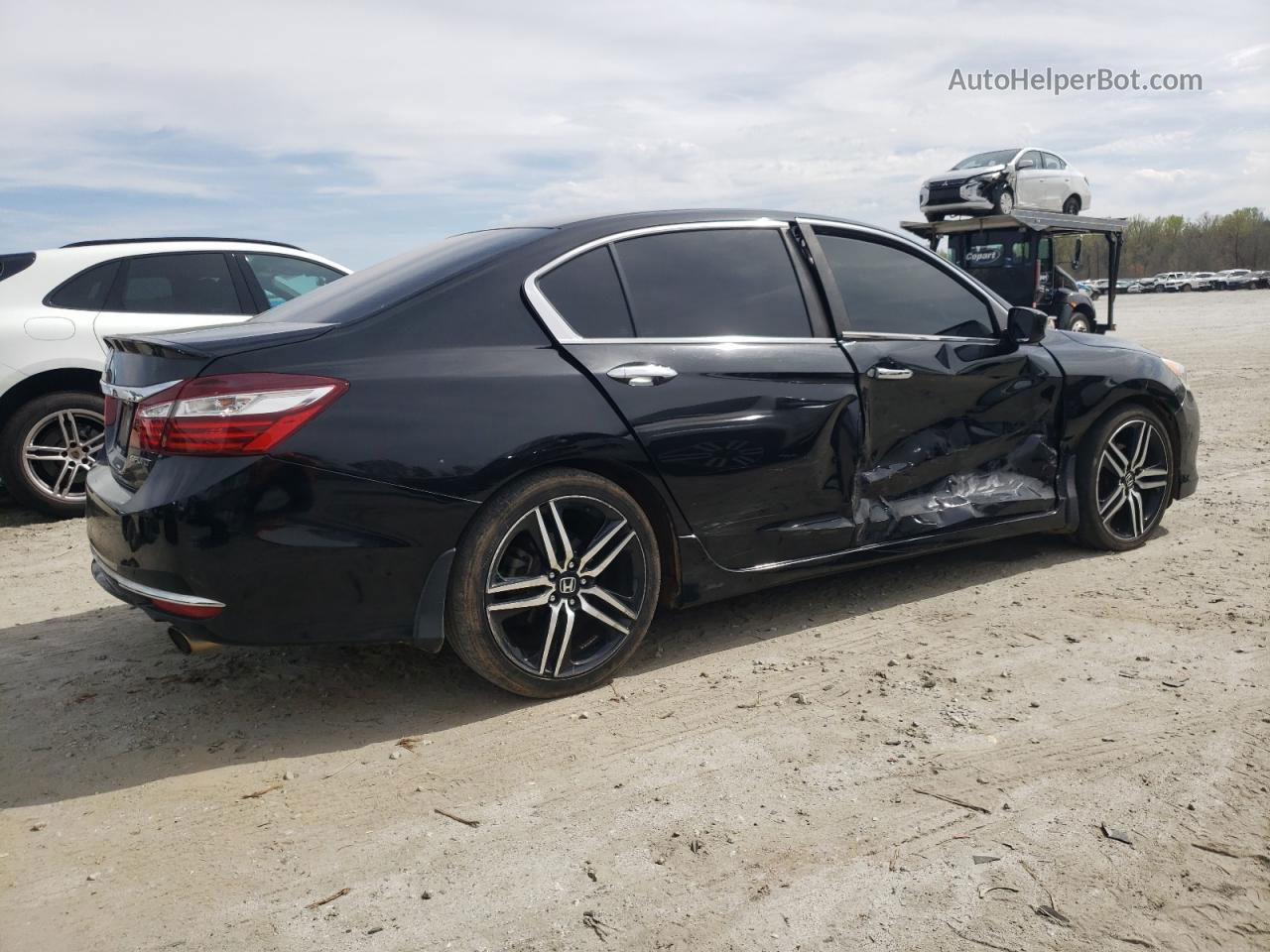 2017 Honda Accord Sport Black vin: 1HGCR2F55HA255767