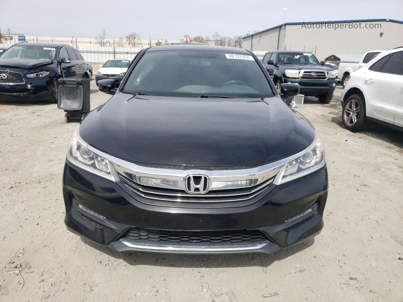 2017 Honda Accord Sport Черный vin: 1HGCR2F55HA255767