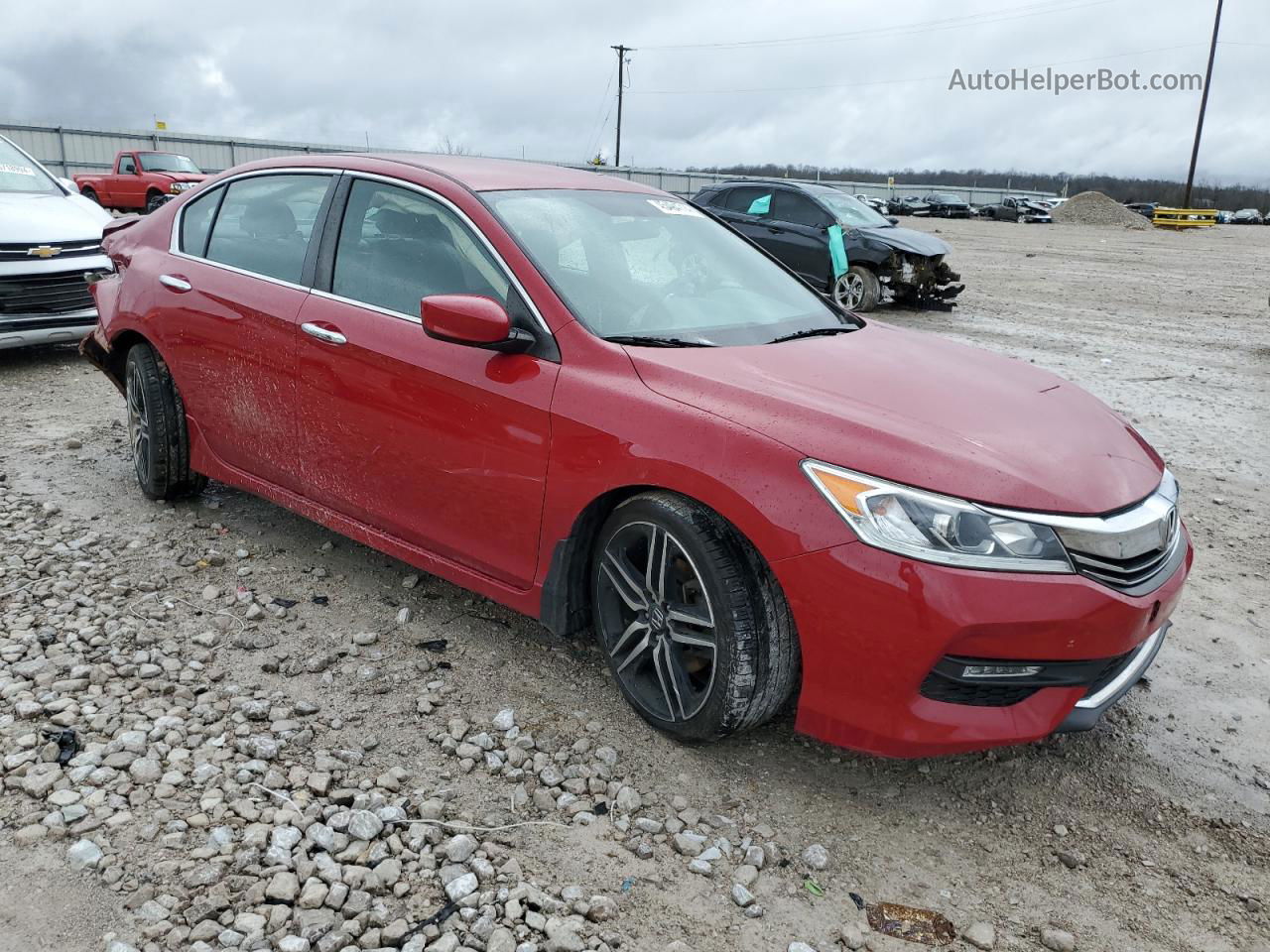 2017 Honda Accord Sport Red vin: 1HGCR2F55HA269927