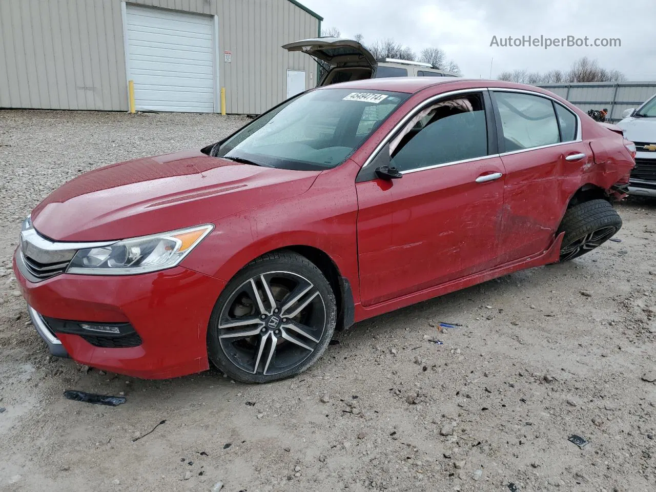 2017 Honda Accord Sport Красный vin: 1HGCR2F55HA269927