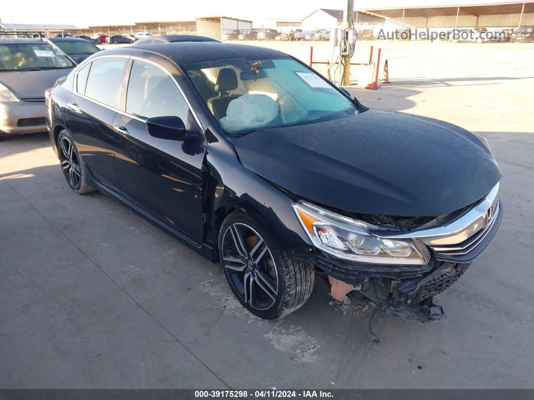 2017 Honda Accord Sport Black vin: 1HGCR2F55HA275923