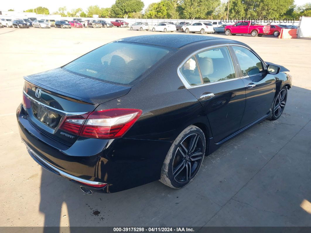 2017 Honda Accord Sport Black vin: 1HGCR2F55HA275923