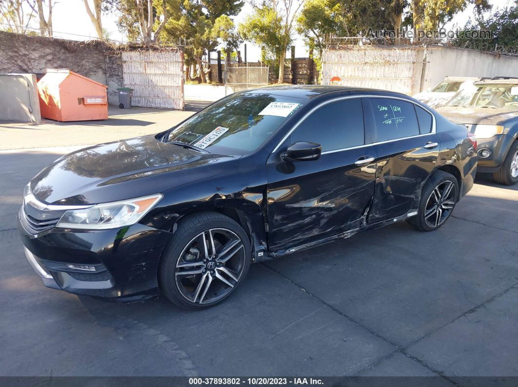 2017 Honda Accord Sport Black vin: 1HGCR2F55HA296805