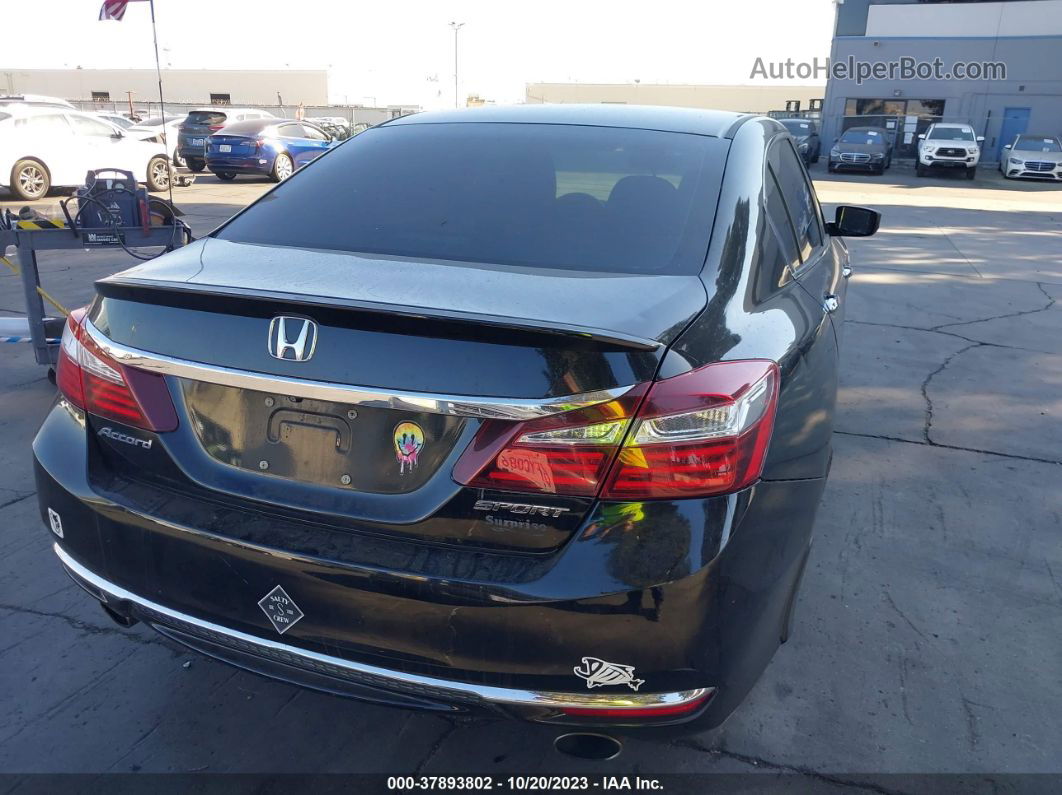 2017 Honda Accord Sport Black vin: 1HGCR2F55HA296805