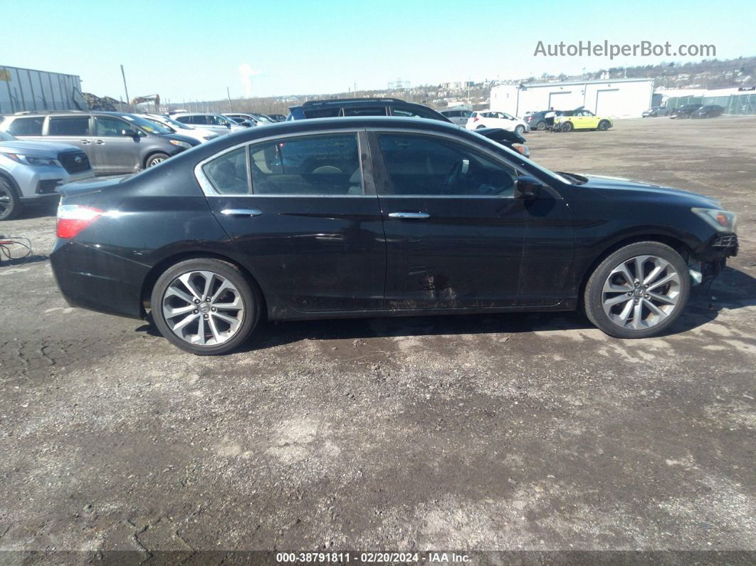 2014 Honda Accord Sport Black vin: 1HGCR2F56EA022072