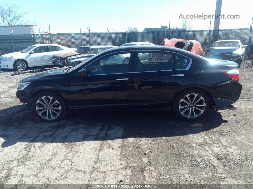 2014 Honda Accord Sport Black vin: 1HGCR2F56EA022072