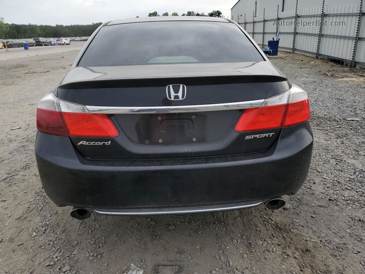 2014 Honda Accord Sport Черный vin: 1HGCR2F56EA028616