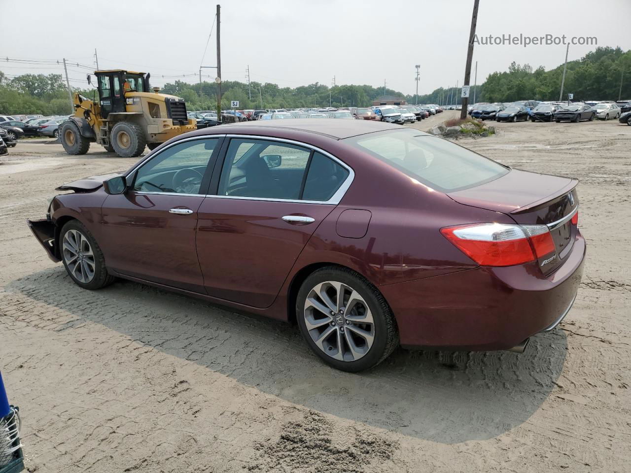 2014 Honda Accord Sport Maroon vin: 1HGCR2F56EA090758