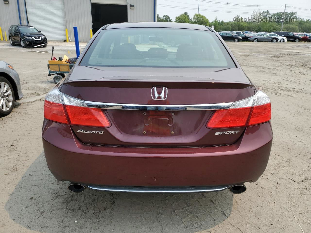 2014 Honda Accord Sport Maroon vin: 1HGCR2F56EA090758