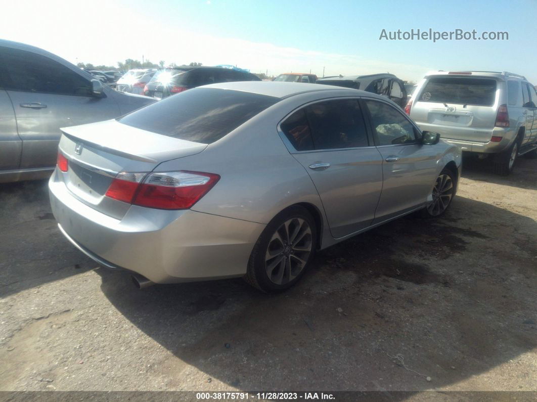 2014 Honda Accord Sport Silver vin: 1HGCR2F56EA124200