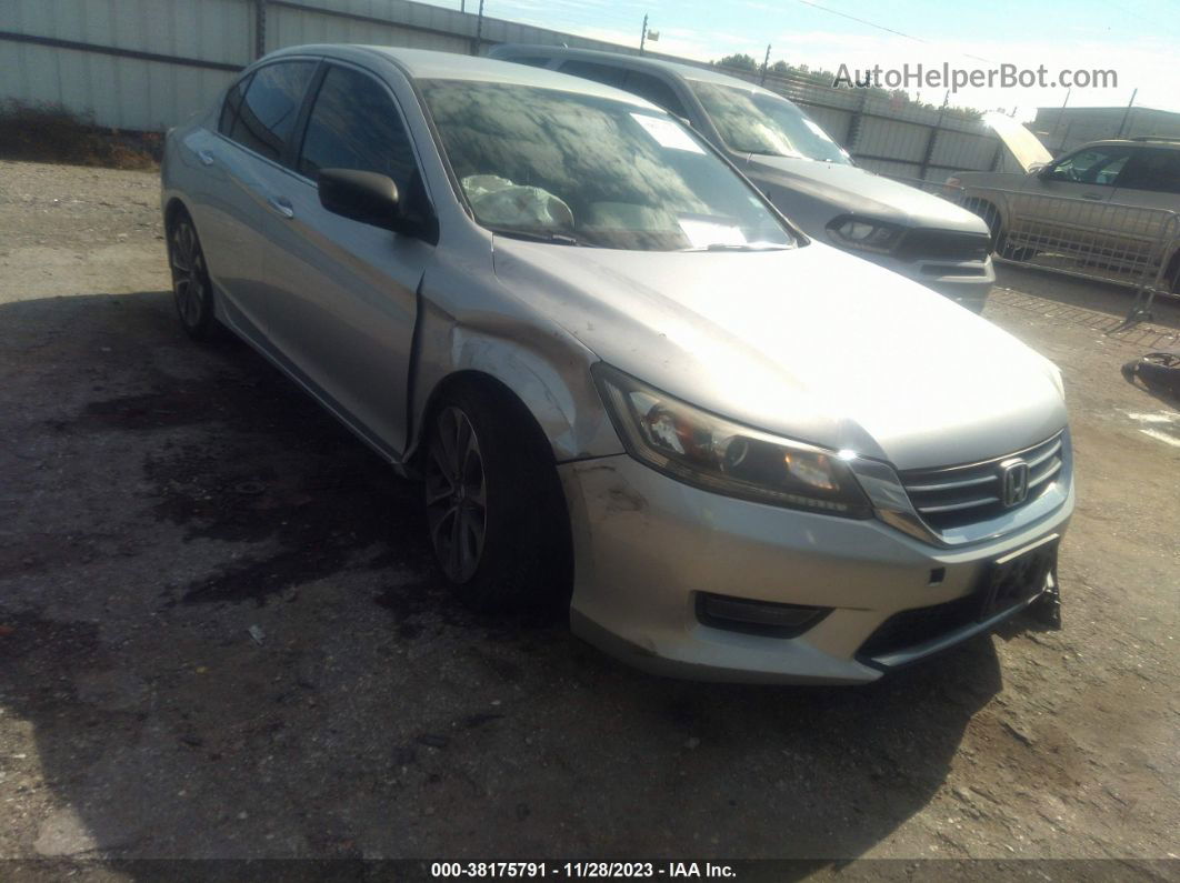 2014 Honda Accord Sport Серебряный vin: 1HGCR2F56EA124200