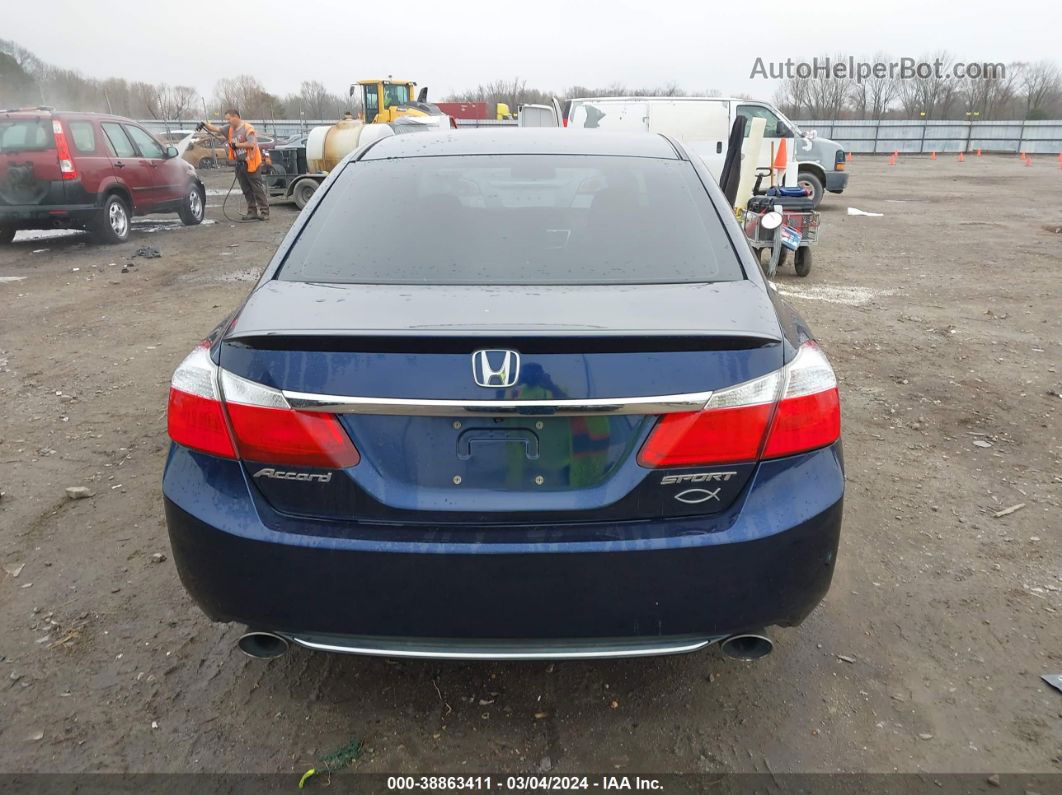 2014 Honda Accord Sport Blue vin: 1HGCR2F56EA124455