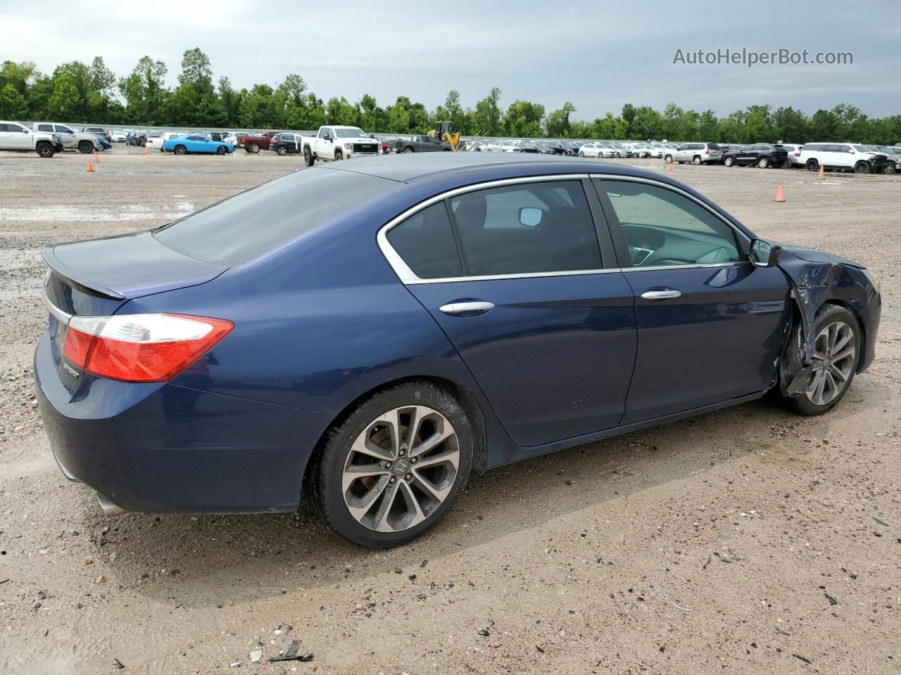 2014 Honda Accord Sport Blue vin: 1HGCR2F56EA148979