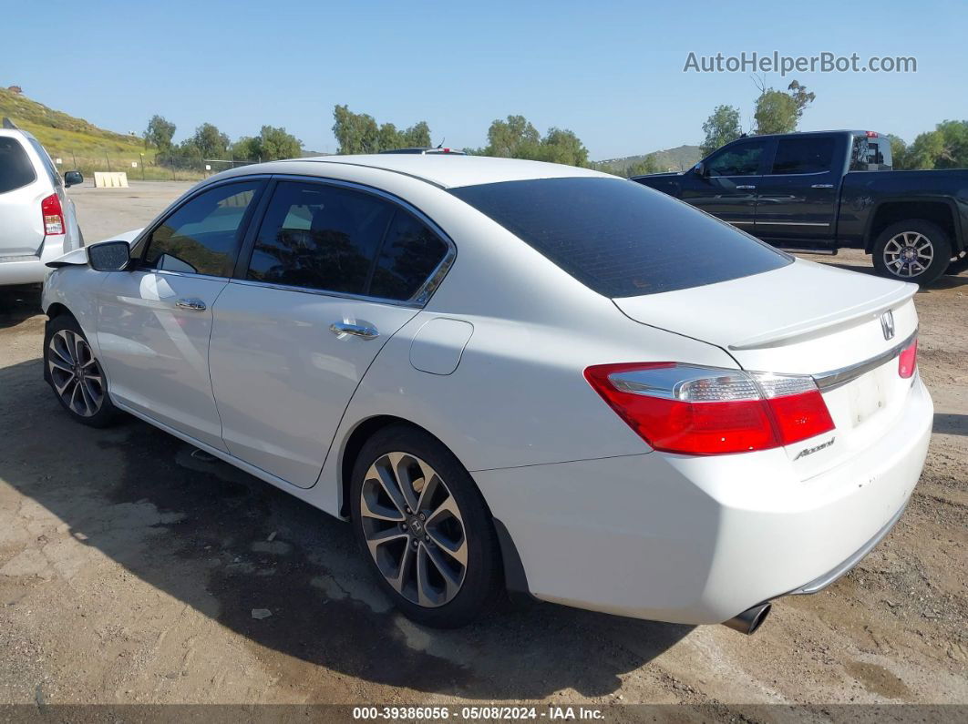 2014 Honda Accord Sport Белый vin: 1HGCR2F56EA190150