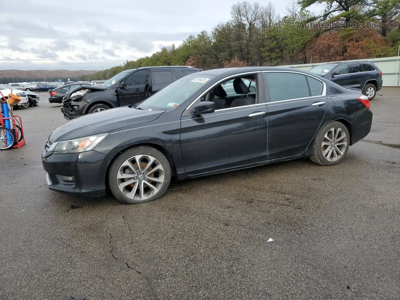 2014 Honda Accord Sport Black vin: 1HGCR2F56EA216276