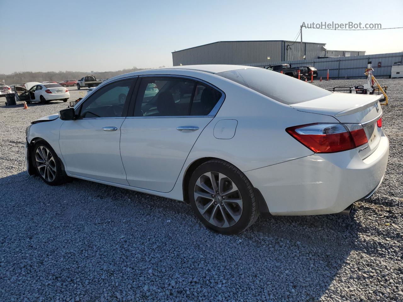 2014 Honda Accord Sport White vin: 1HGCR2F56EA240917