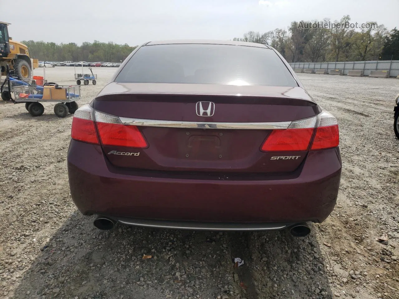 2014 Honda Accord Sport Burgundy vin: 1HGCR2F56EA244210