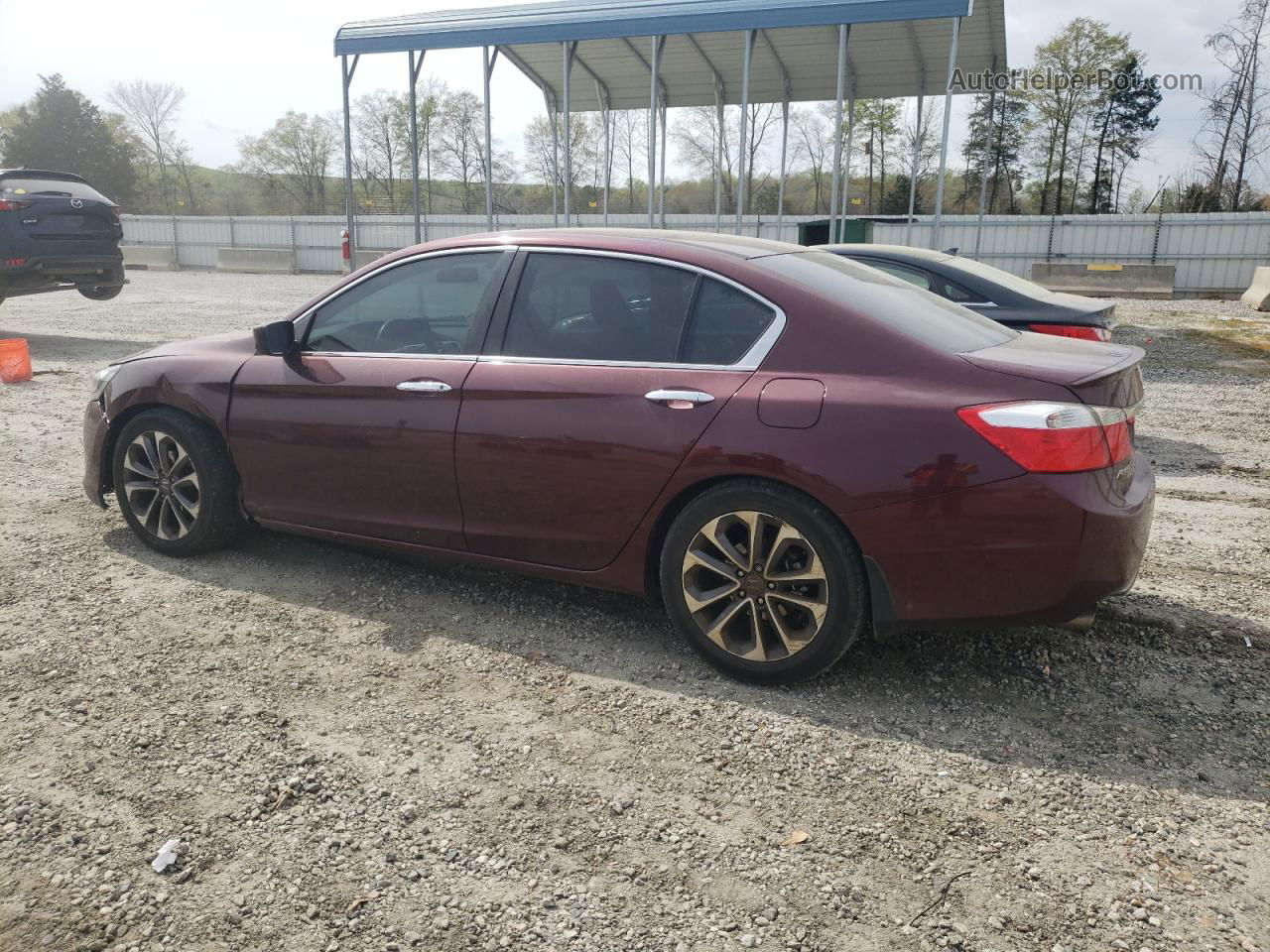 2014 Honda Accord Sport Burgundy vin: 1HGCR2F56EA244210