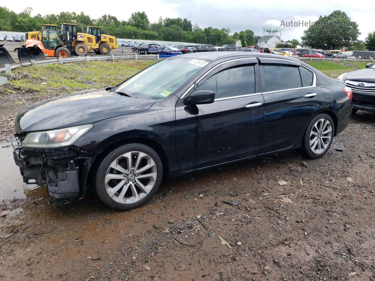 2014 Honda Accord Sport Black vin: 1HGCR2F56EA270970