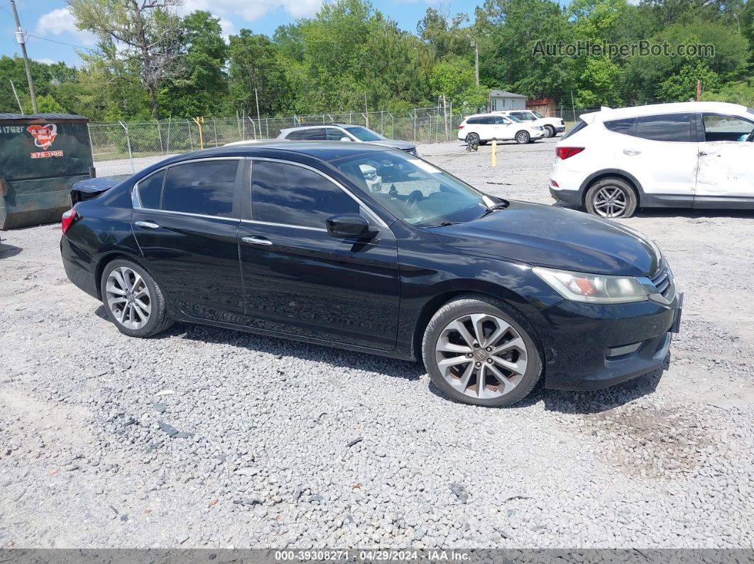 2014 Honda Accord Sport Black vin: 1HGCR2F56EA286148