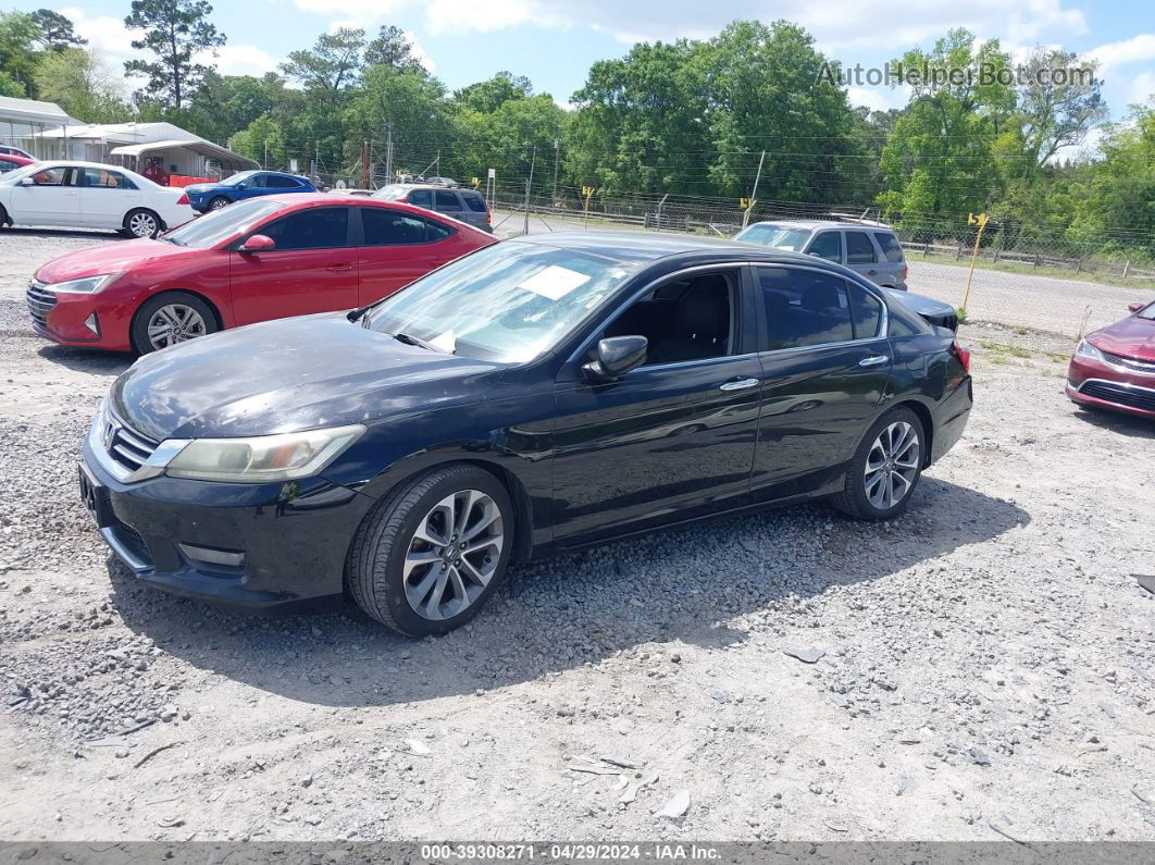 2014 Honda Accord Sport Black vin: 1HGCR2F56EA286148