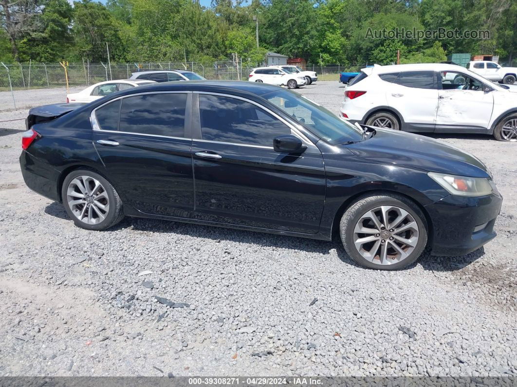 2014 Honda Accord Sport Black vin: 1HGCR2F56EA286148