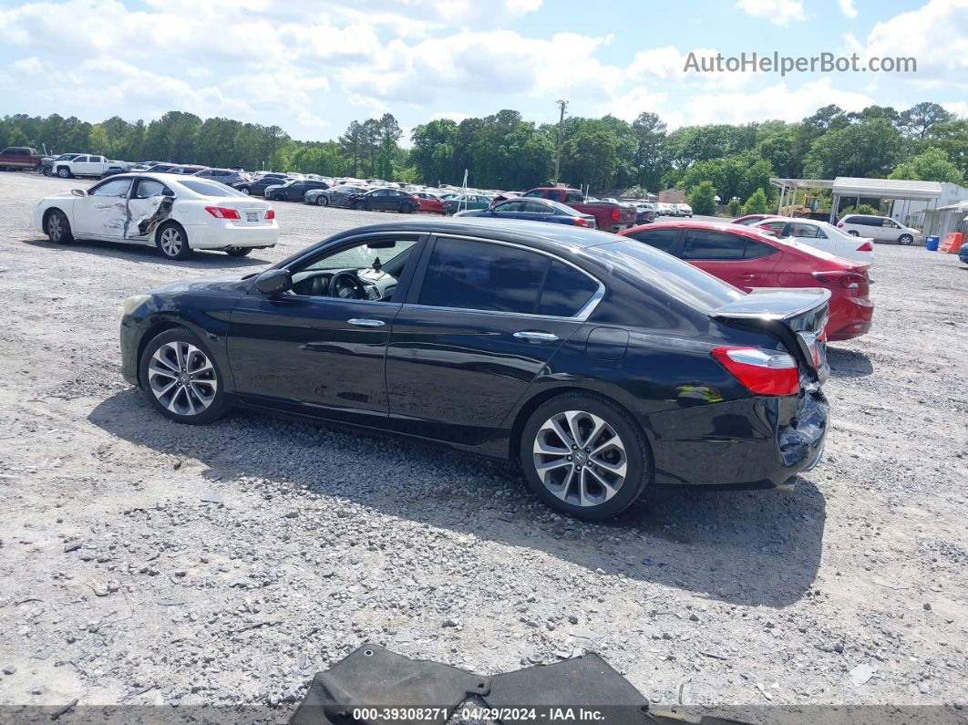 2014 Honda Accord Sport Black vin: 1HGCR2F56EA286148