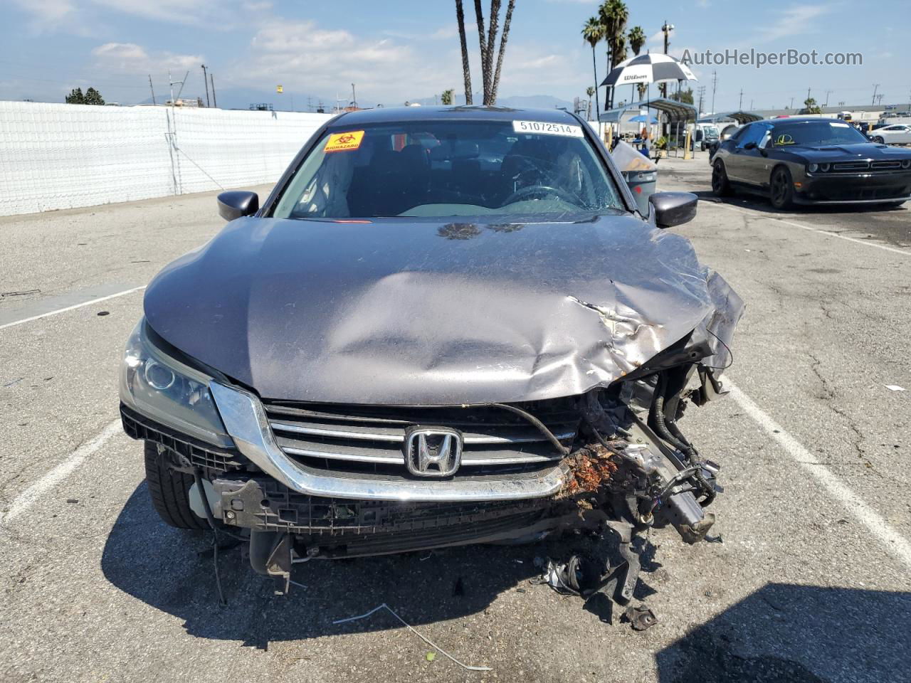 2014 Honda Accord Sport Gray vin: 1HGCR2F56EA296341