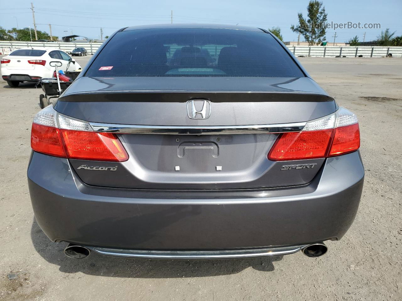 2014 Honda Accord Sport Gray vin: 1HGCR2F56EA304664