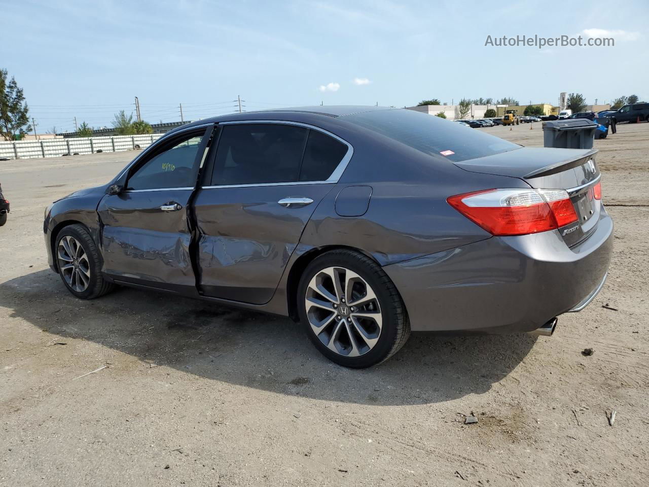 2014 Honda Accord Sport Серый vin: 1HGCR2F56EA304664