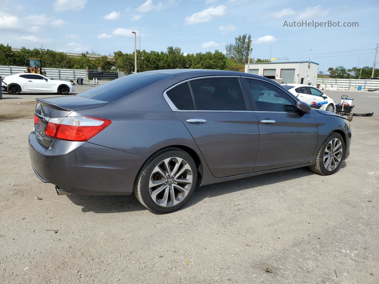 2014 Honda Accord Sport Gray vin: 1HGCR2F56EA304664