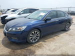 2015 Honda Accord Sport Blue vin: 1HGCR2F56FA044610