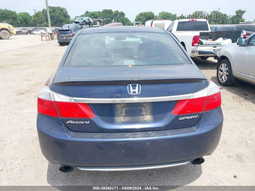 2015 Honda Accord Sport Синий vin: 1HGCR2F56FA044610