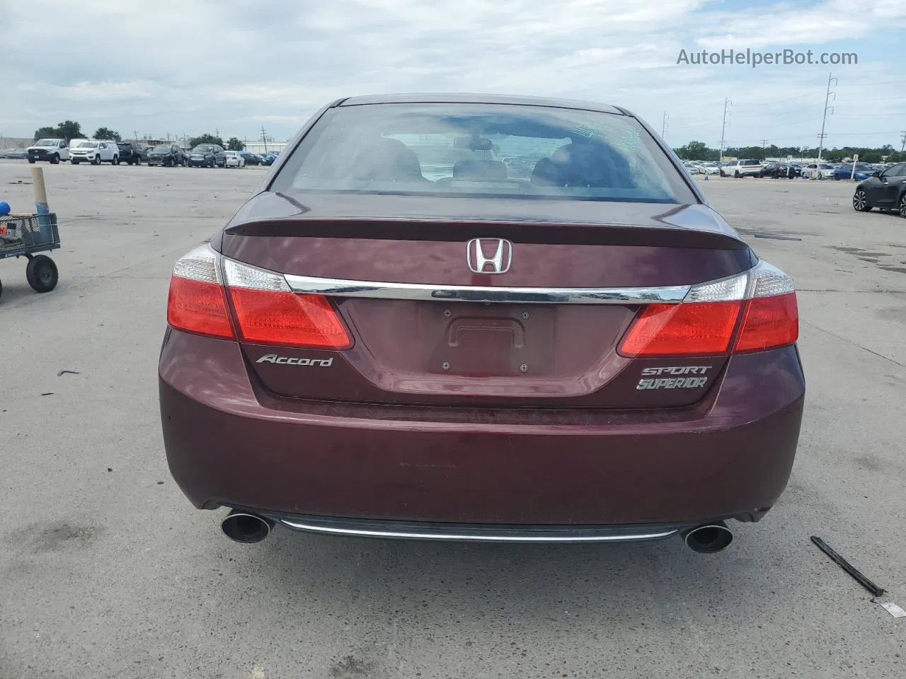 2015 Honda Accord Sport Бордовый vin: 1HGCR2F56FA045451