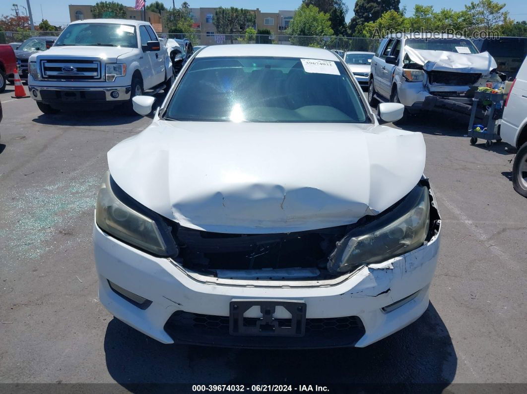 2015 Honda Accord Sport White vin: 1HGCR2F56FA128278