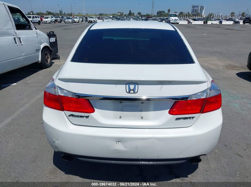 2015 Honda Accord Sport White vin: 1HGCR2F56FA128278