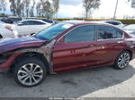 2015 Honda Accord Sport Burgundy vin: 1HGCR2F56FA135683