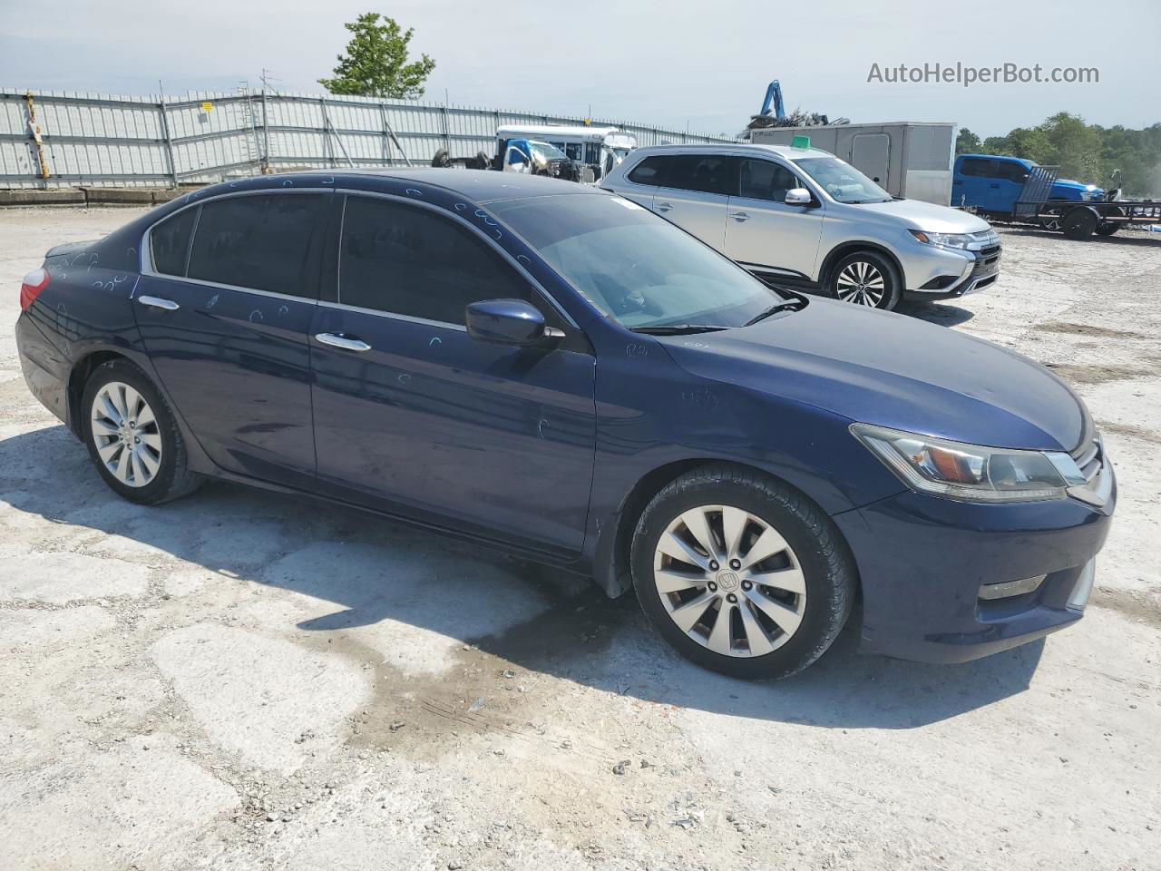 2015 Honda Accord Sport Blue vin: 1HGCR2F56FA161541