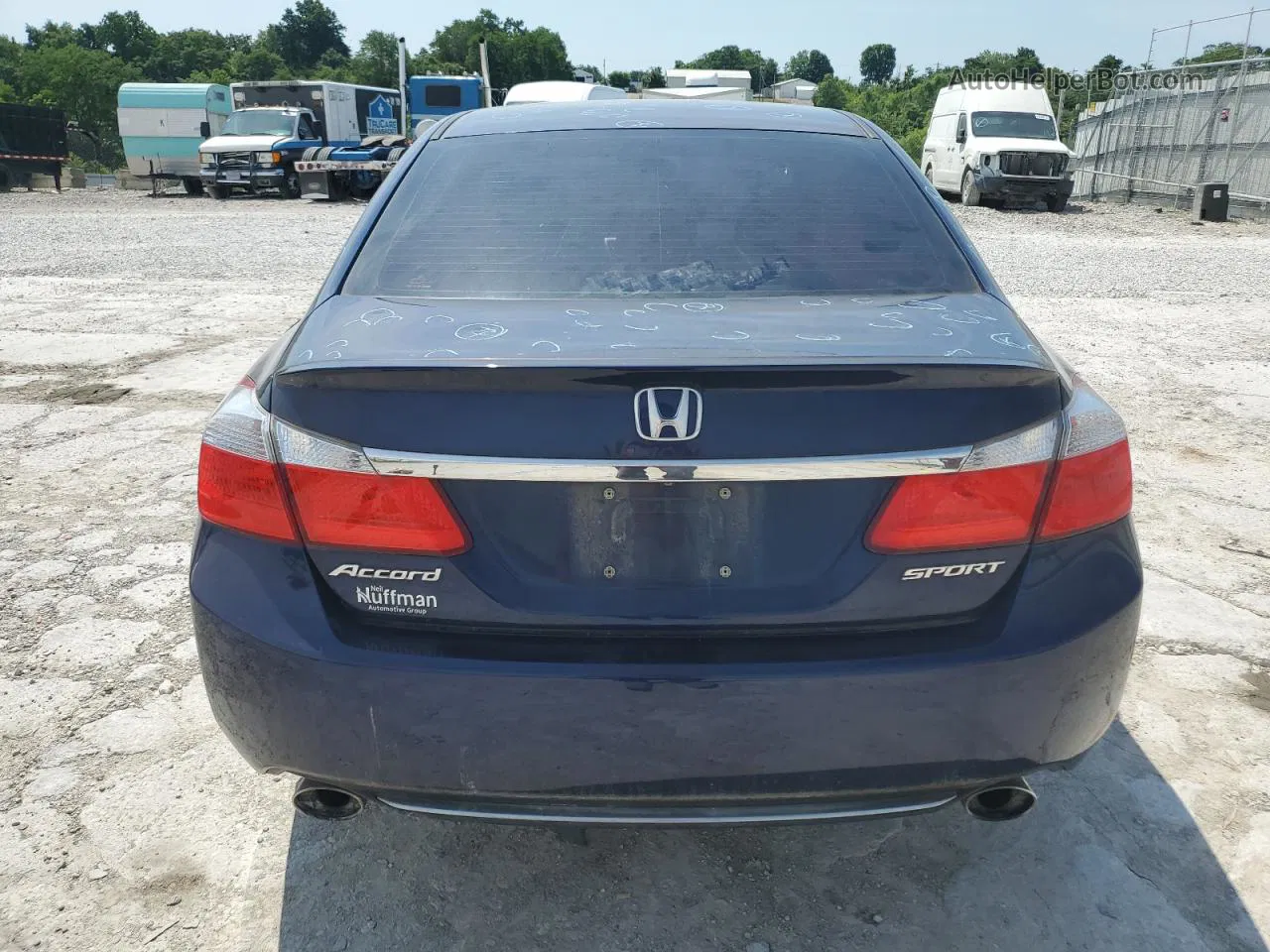 2015 Honda Accord Sport Blue vin: 1HGCR2F56FA161541