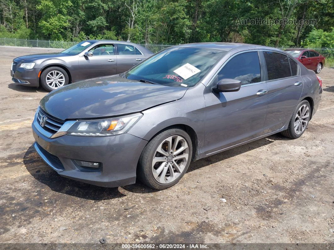 2015 Honda Accord Sport Gray vin: 1HGCR2F56FA164312