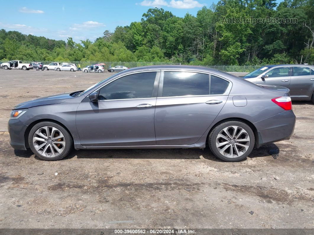 2015 Honda Accord Sport Gray vin: 1HGCR2F56FA164312