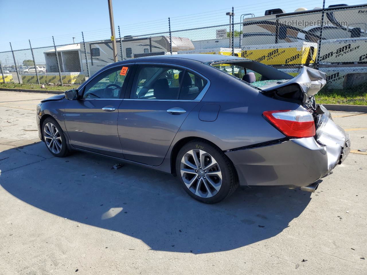 2015 Honda Accord Sport Gray vin: 1HGCR2F56FA173267