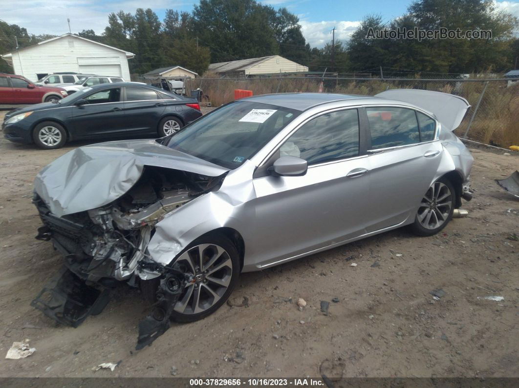 2015 Honda Accord Sport Silver vin: 1HGCR2F56FA176394