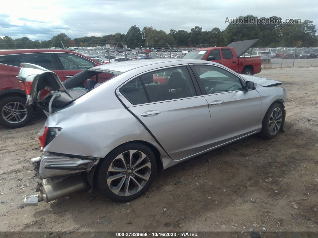 2015 Honda Accord Sport Silver vin: 1HGCR2F56FA176394