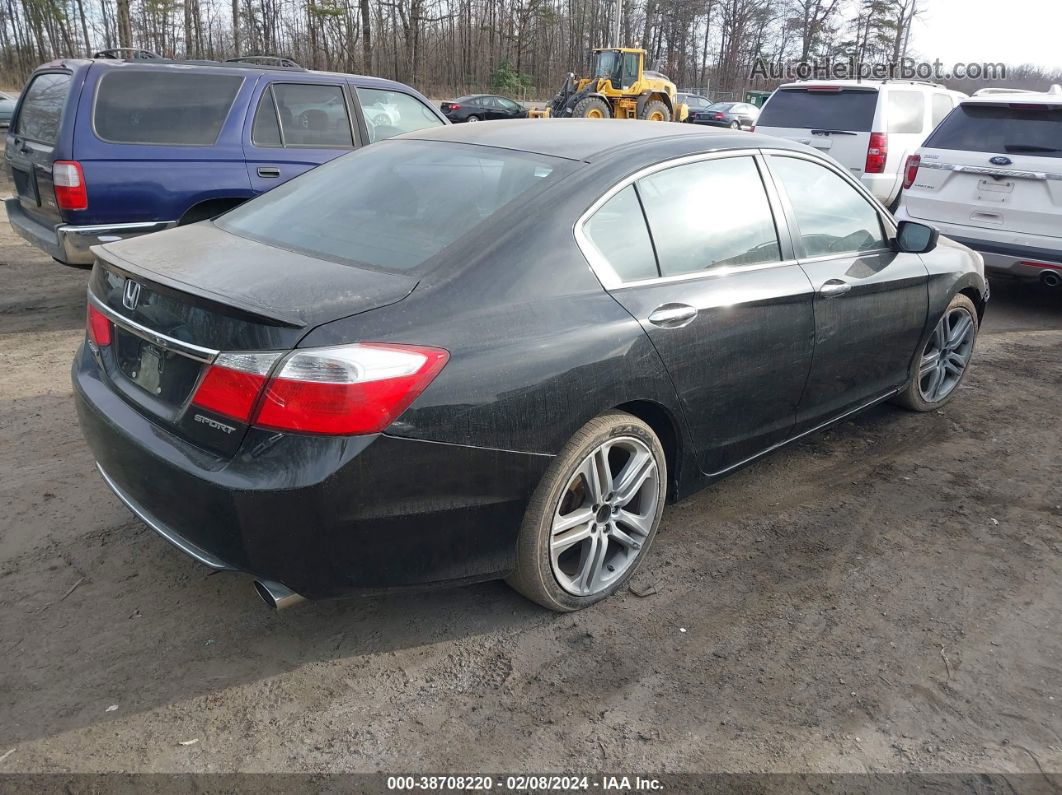 2015 Honda Accord Sport Black vin: 1HGCR2F56FA199187