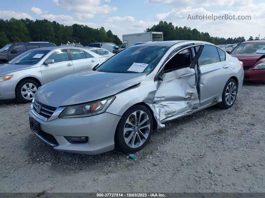 2015 Honda Accord Sport Silver vin: 1HGCR2F56FA203772