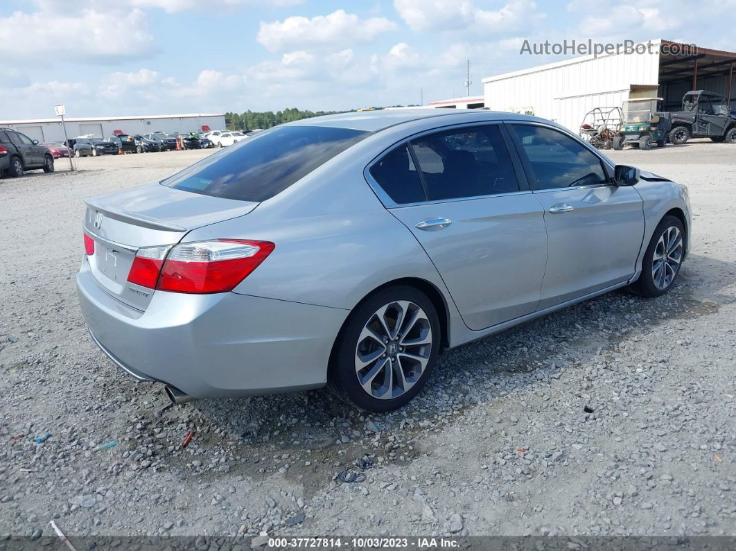 2015 Honda Accord Sport Silver vin: 1HGCR2F56FA203772