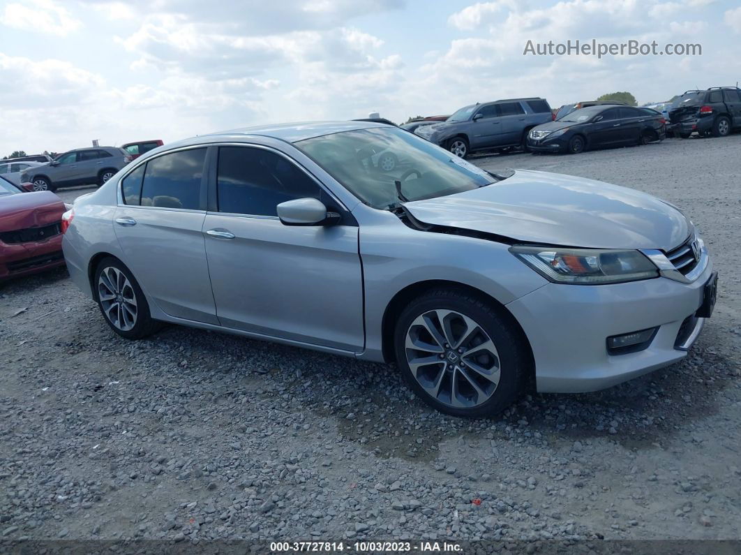 2015 Honda Accord Sport Silver vin: 1HGCR2F56FA203772