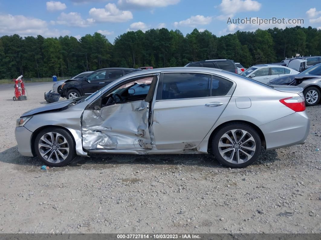 2015 Honda Accord Sport Silver vin: 1HGCR2F56FA203772